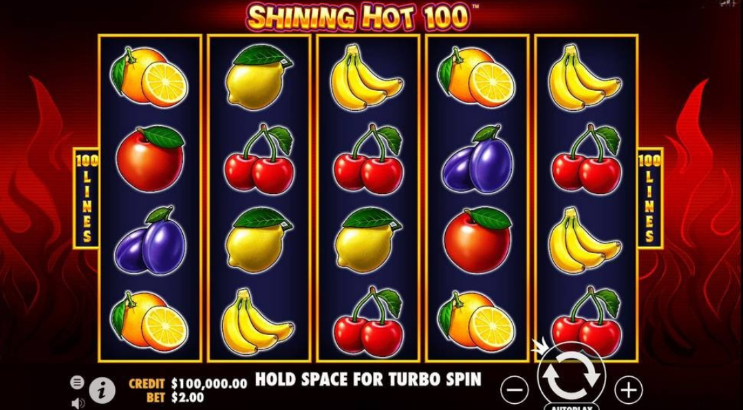 slots shining hot 100