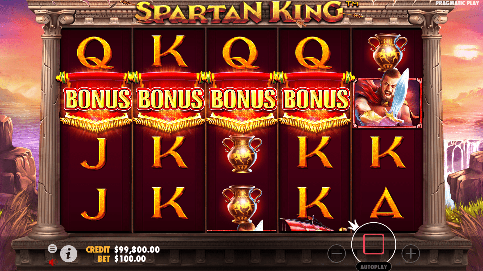spartan king slot