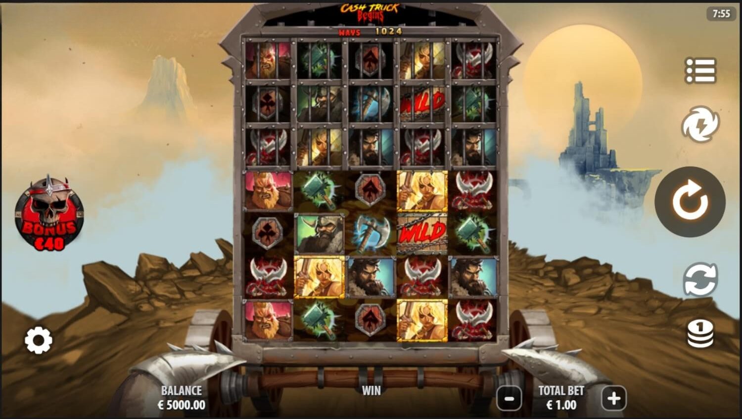 Cash Truck Begins Slot