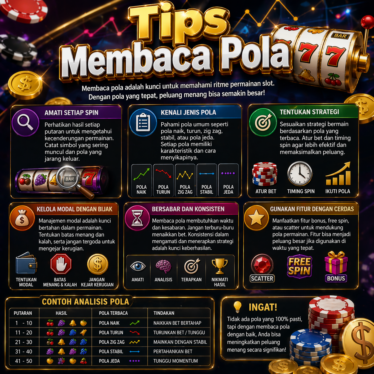 Tips membaca pola